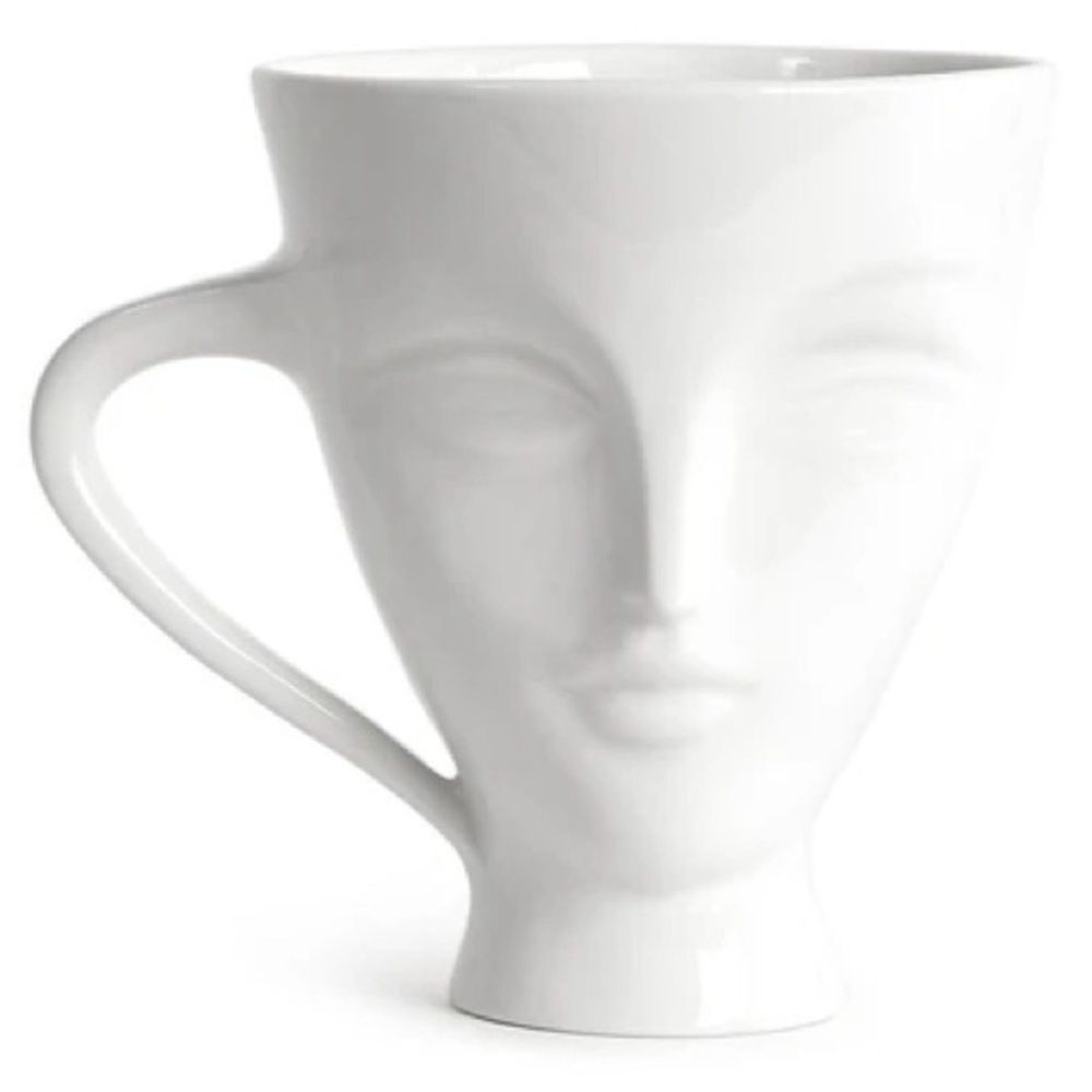 JONATHAN ADLER Giuliette Mug. White. Set of 2. Pristine.